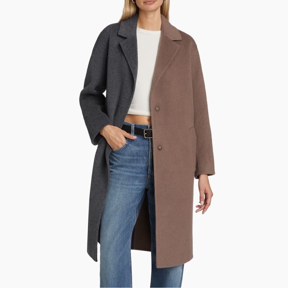 Rails Lore Colorblocked Wool-blend Coat